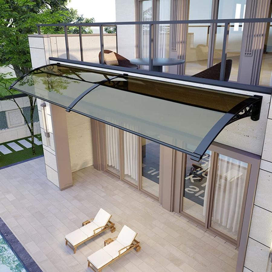住宅 テラス用 ひさし ポリカーポネイト 雨よけ 窓 ひさしアルミ 屋根