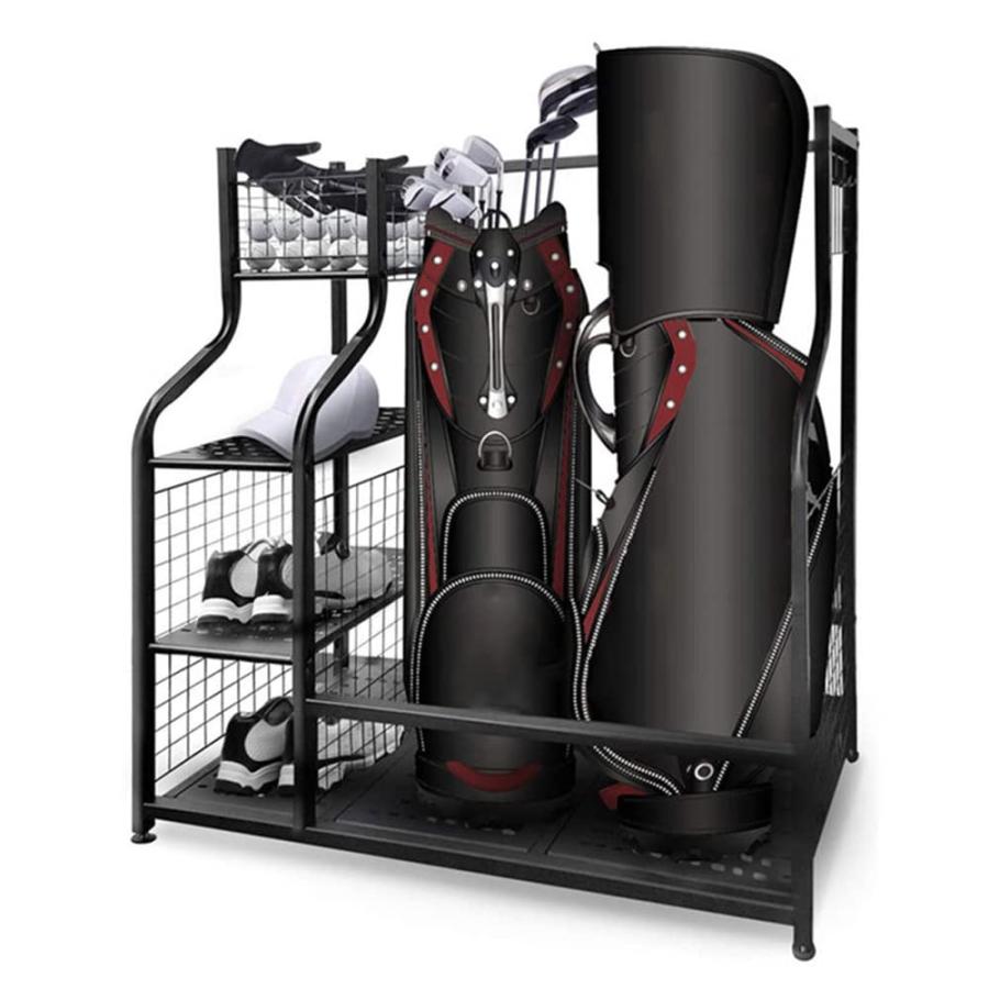 ゴルフバッグ収納ラック、ゴルフバッグ収納ラック ゴルフボールバッグ