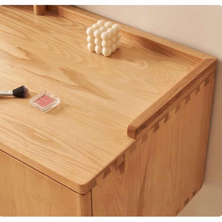 幅120cm」ドレッサー 化粧台 ラタン 収納付き 引き出し付き ナチュラル