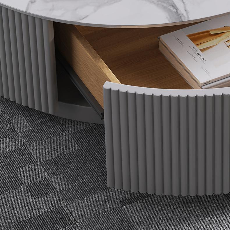 センターテーブル 2個セット テーブル 丸い セラミック グレー