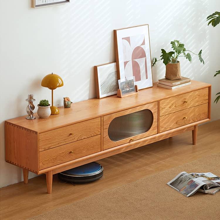 幅150 180cm」テレビ台 テレビボード 収納 TVボード チェリー材