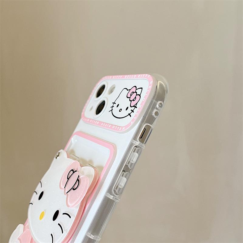 Hello Kitty ハローキティ iphone16 スマホケース 鏡 携帯ケース