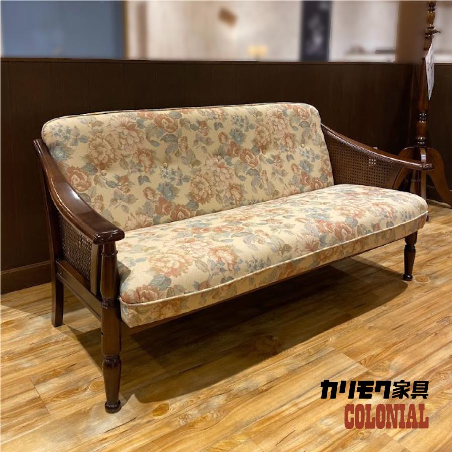 ソファー カリモク 2人掛け 花柄 Karimoku おしゃれ