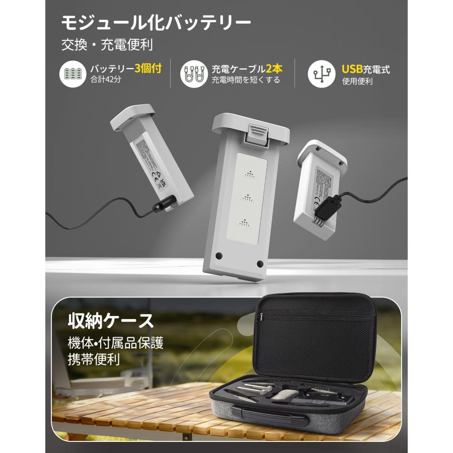 HOLY STONE ドローン カメラ付き 100g未満 GPS搭載 申請不要 屋外 小型