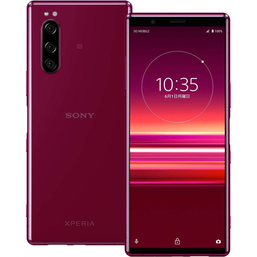 Xperia 5 SOV41 SIMフリー SIMロック解除済み au 白ロム バッテリー