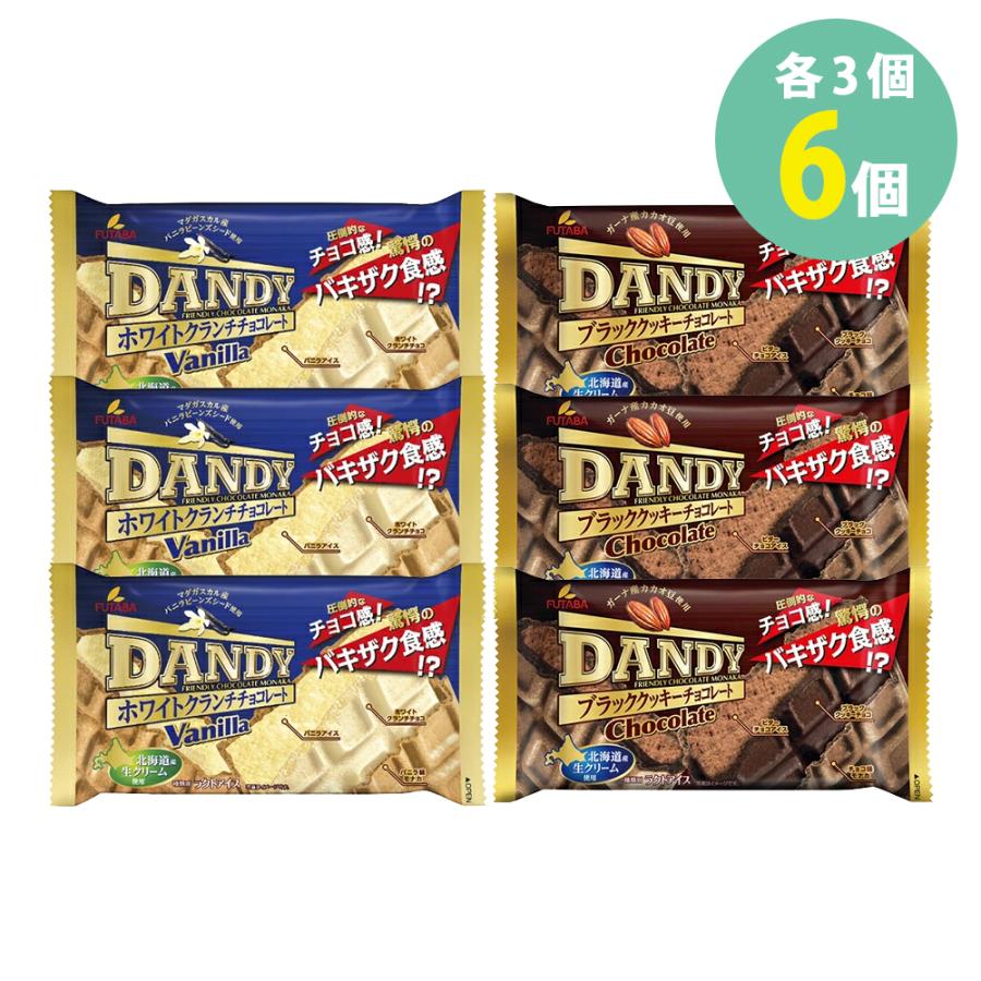 学校給食食材問屋 ダンディーチョコレート バニラ アイス セット 各3個