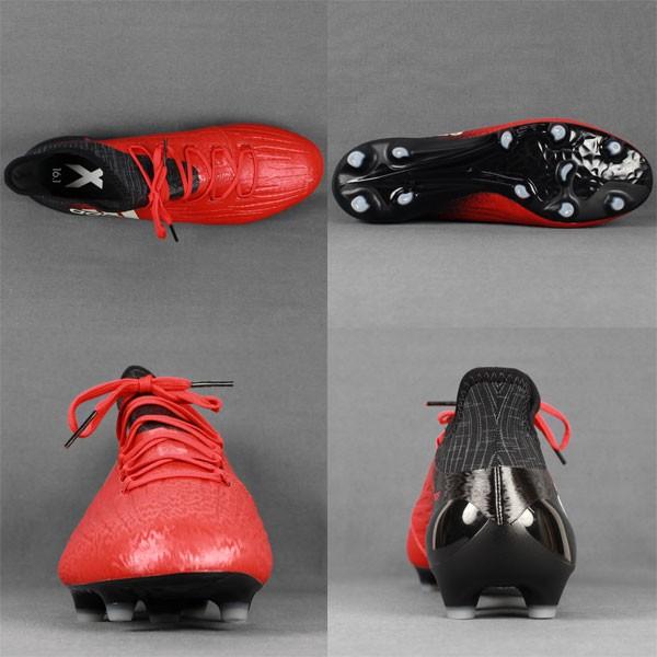 adidas（アディダス） エックス 16.1 FG/AG レッド×ランニングホワイト