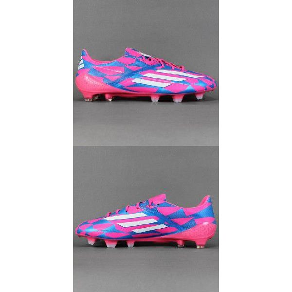 adidas（アディダス） アディゼロ F50 FG ソーラーピンク×コアホワイト