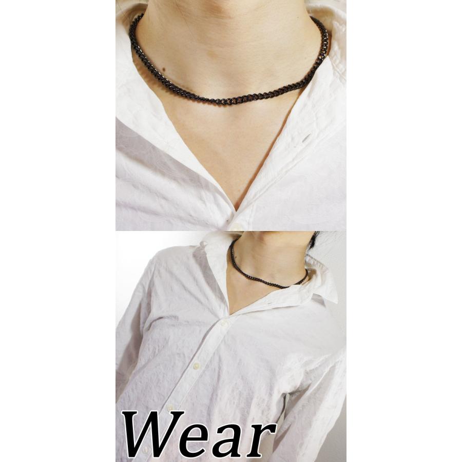 Phiten（ファイテン） 炭化チタンチェーン ネックレス 45cm | メンズ