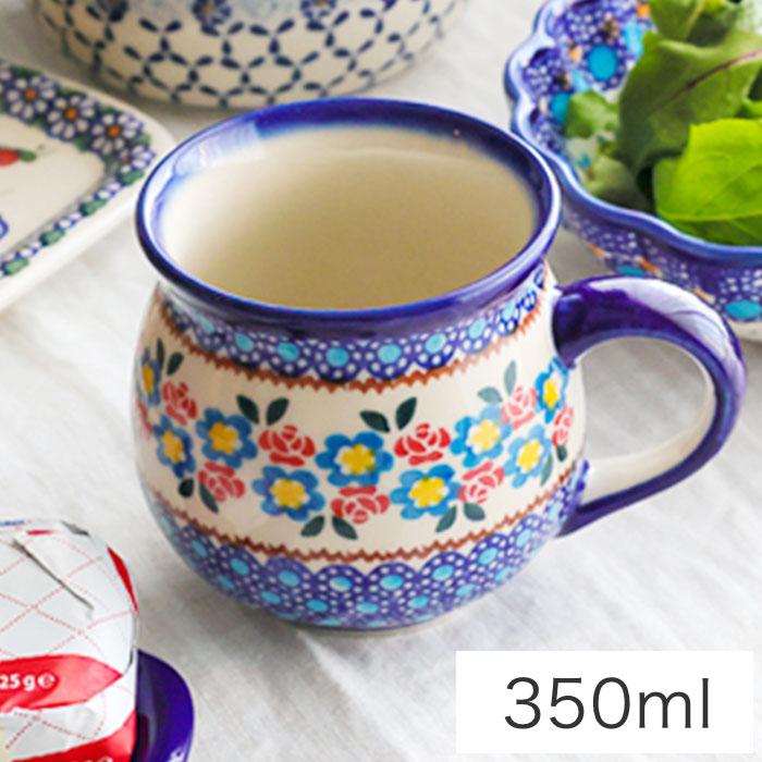 ポーリッシュマグ・大[K305-DU252]【ポーリッシュポタリー[ポーランド