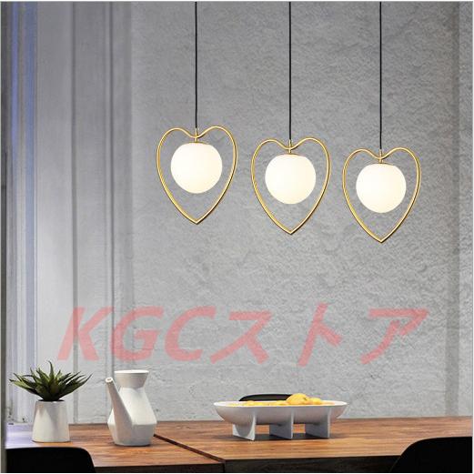 和風シャンデリア ペンダントライト ハート型 LED吊下げランプ 天井