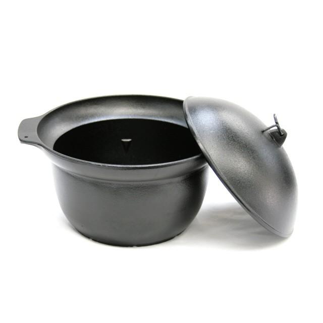 及源鋳造 ごはん鍋 南部ごはん釜 3合炊き 南部鉄器 及源 F-414 日本製