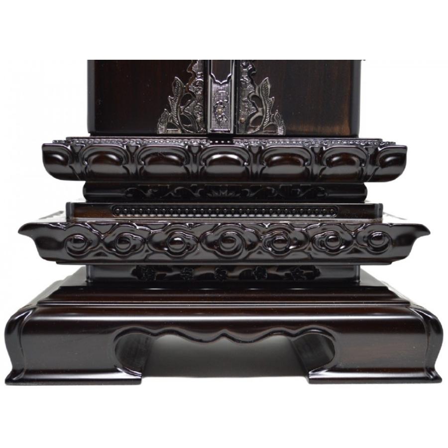 位牌 繰り出し位牌 雲二重二間回出 6.0寸 黒檀・紫檀 先祖代々之霊位