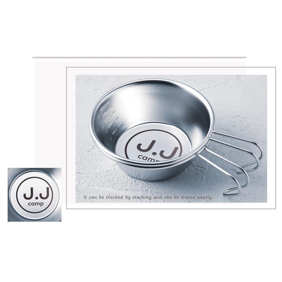 J.J CAMP シェラカップ ステンレス キャンプ 食器 メイド・イン