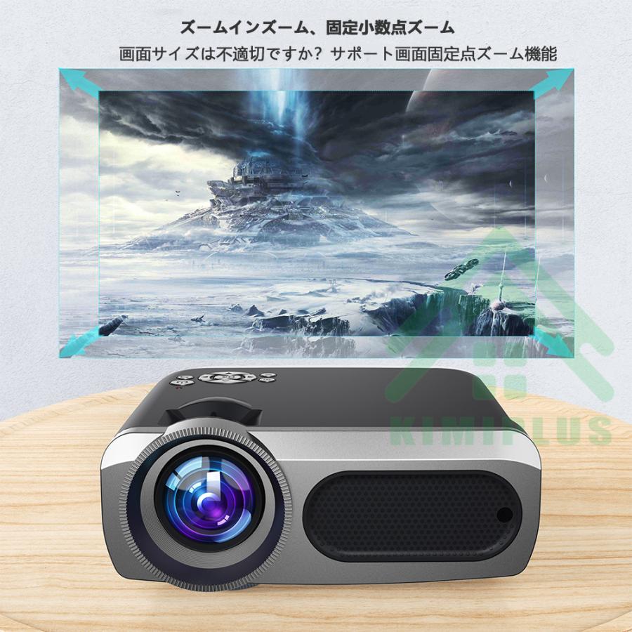 プロジェクター 小型 家庭用 WiFi対応 高画質 1200ルーメン 8Kサポート