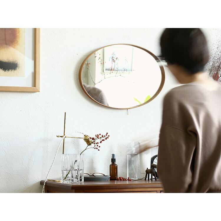 シェーカーミラー Plat（プラット）オーバルタイプ ミラー 鏡 壁掛け