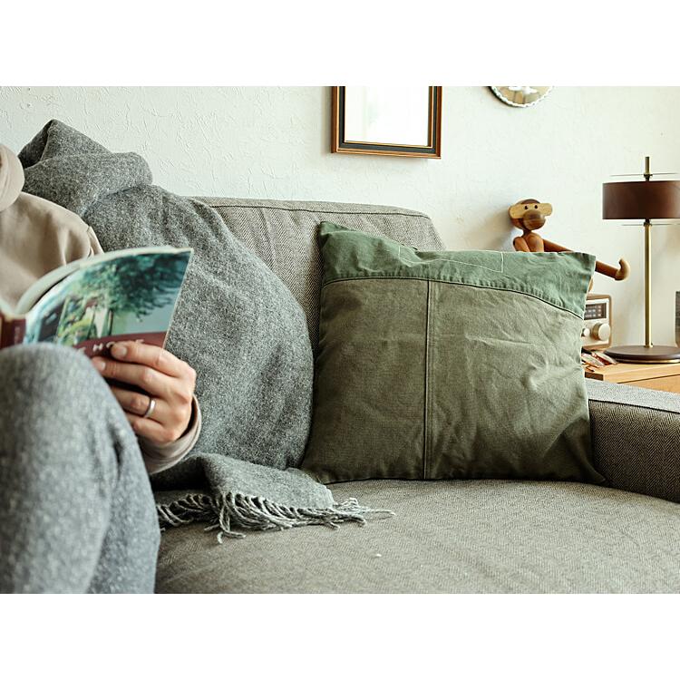 BasShu（バッシュ） クッションカバー Denison（デニソン） クッション