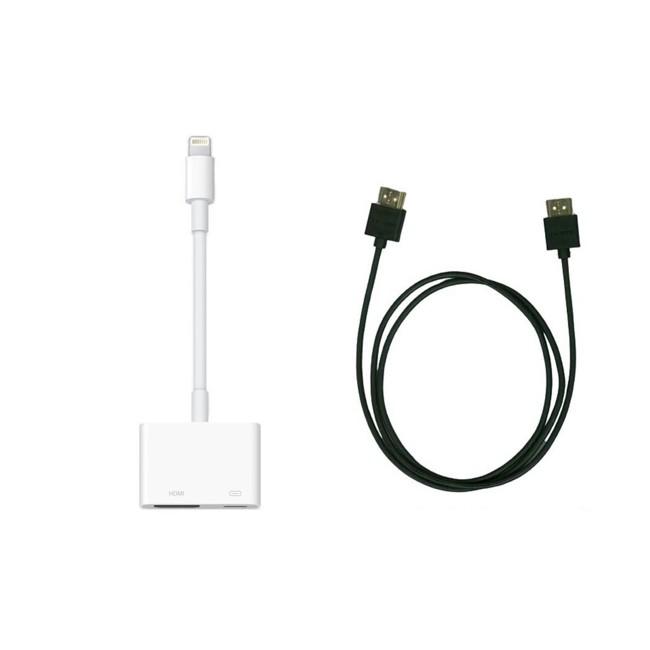 Apple HDMIセット Apple純正 Lightning - Digital AVアダプタ Lazos