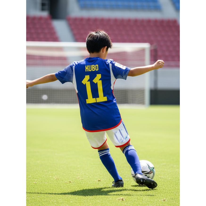 久保建英 ユニフォーム 青白 日本代表 JAPAN 子供 130〜160サイズ
