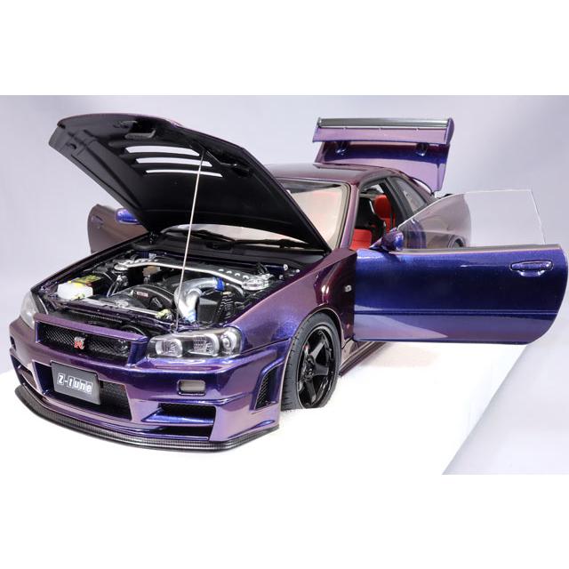 オートアート コンポジット 1/18 ニスモ R34 GT-R Z-tune ミッドナイト