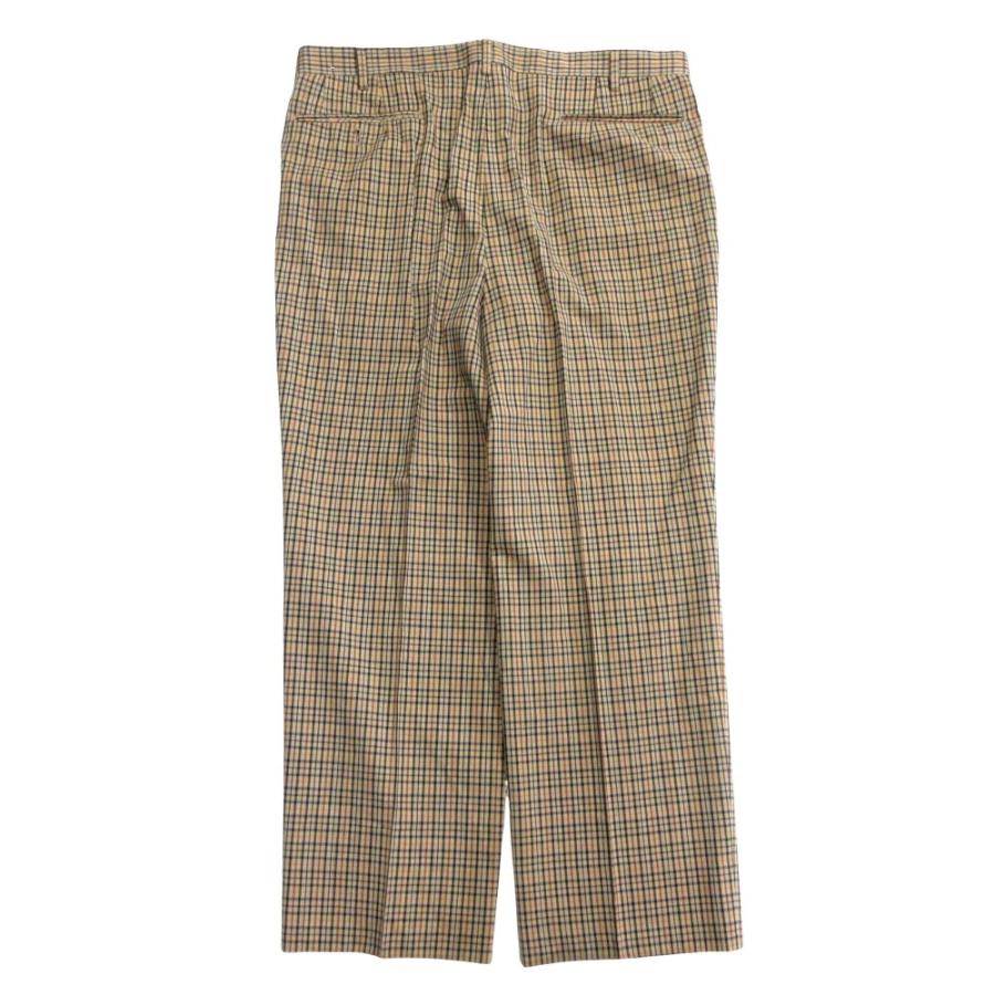 DAKS（ダックス） ハウスチェック柄 ツータック パンツ スラックス