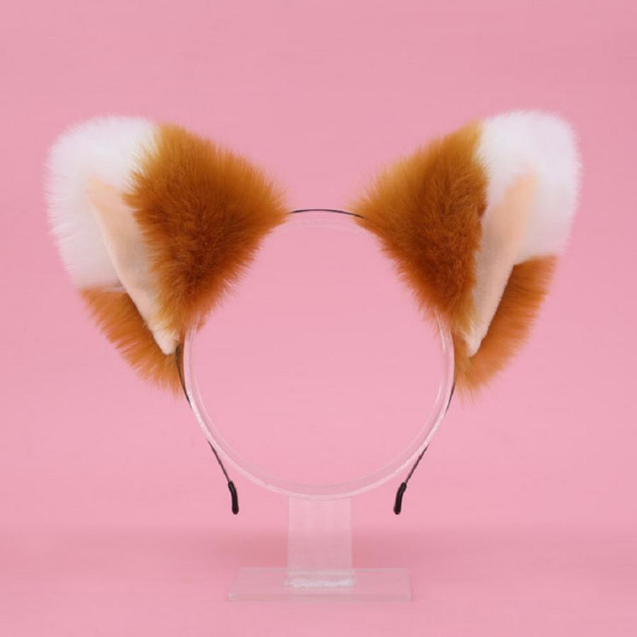 きつね耳 カチューシャ ブラウン ピンク キツネダンス キツネ 耳