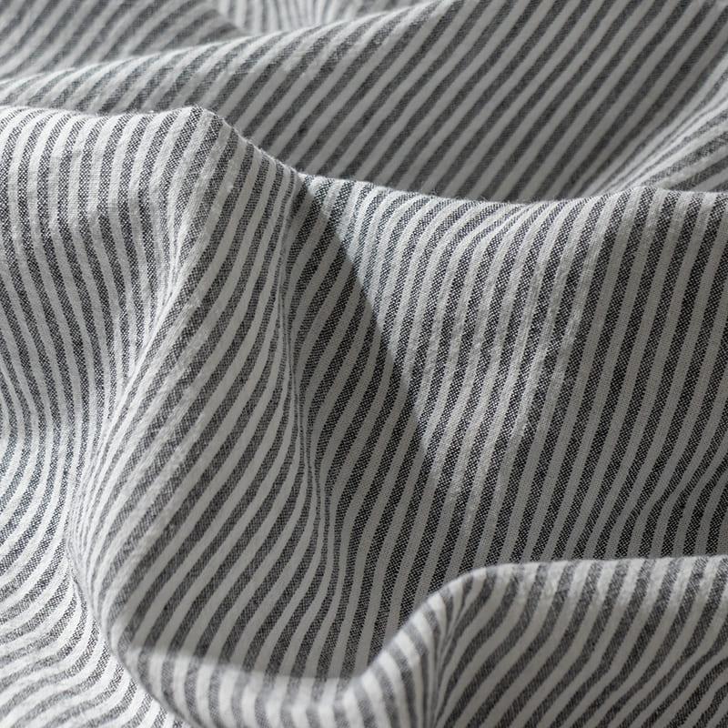 生地の森 先染め綿麻ストライプ コットンリネン ストライプ柄 生地 布