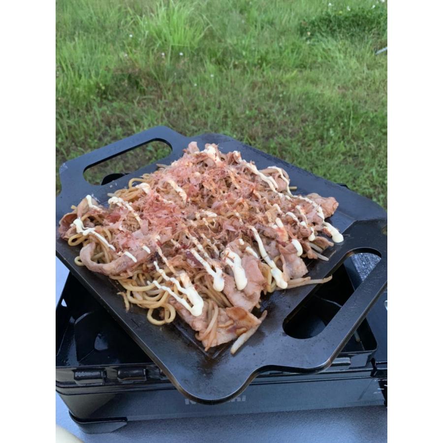 BBQ鉄板 極厚6mm SWサイズ (42×26cm) バーベキュー アウトドア ソロ