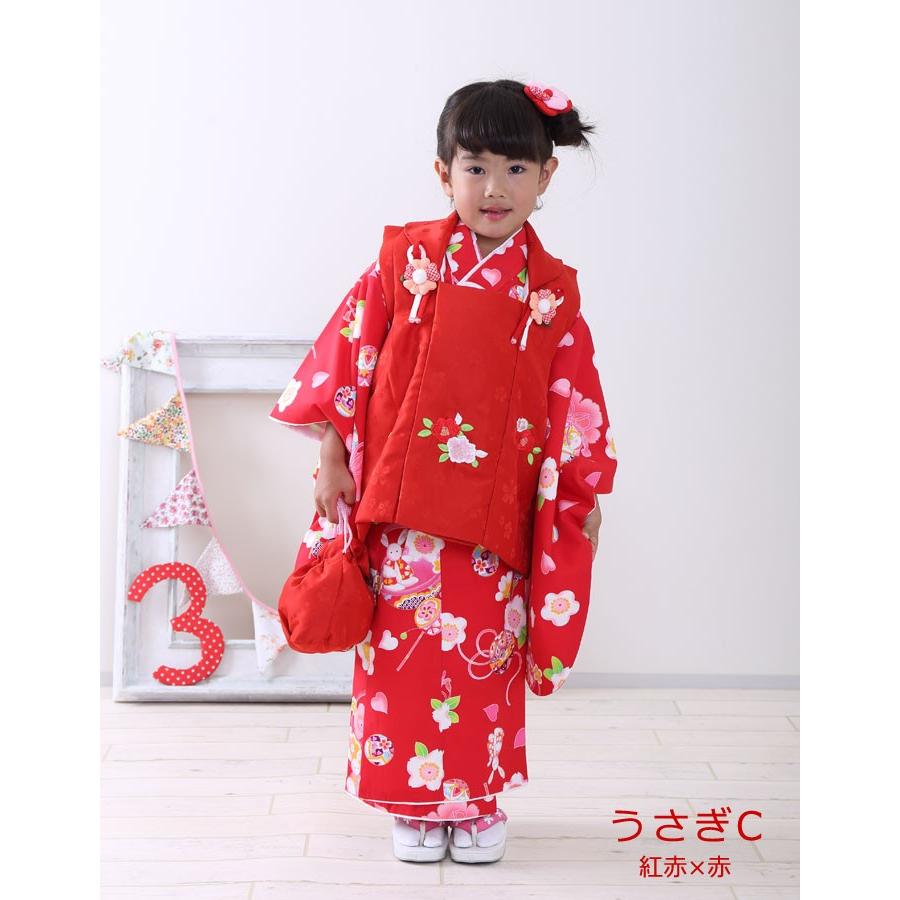 在庫限り】七五三 着物 3歳 購入 女の子 被布セット 箱なし簡易包装