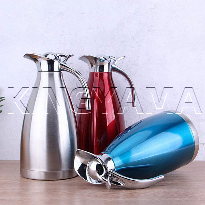 魔法瓶ポット 1.5L 家庭用 おしゃれ ステンレスポット 保温 保冷 冷水