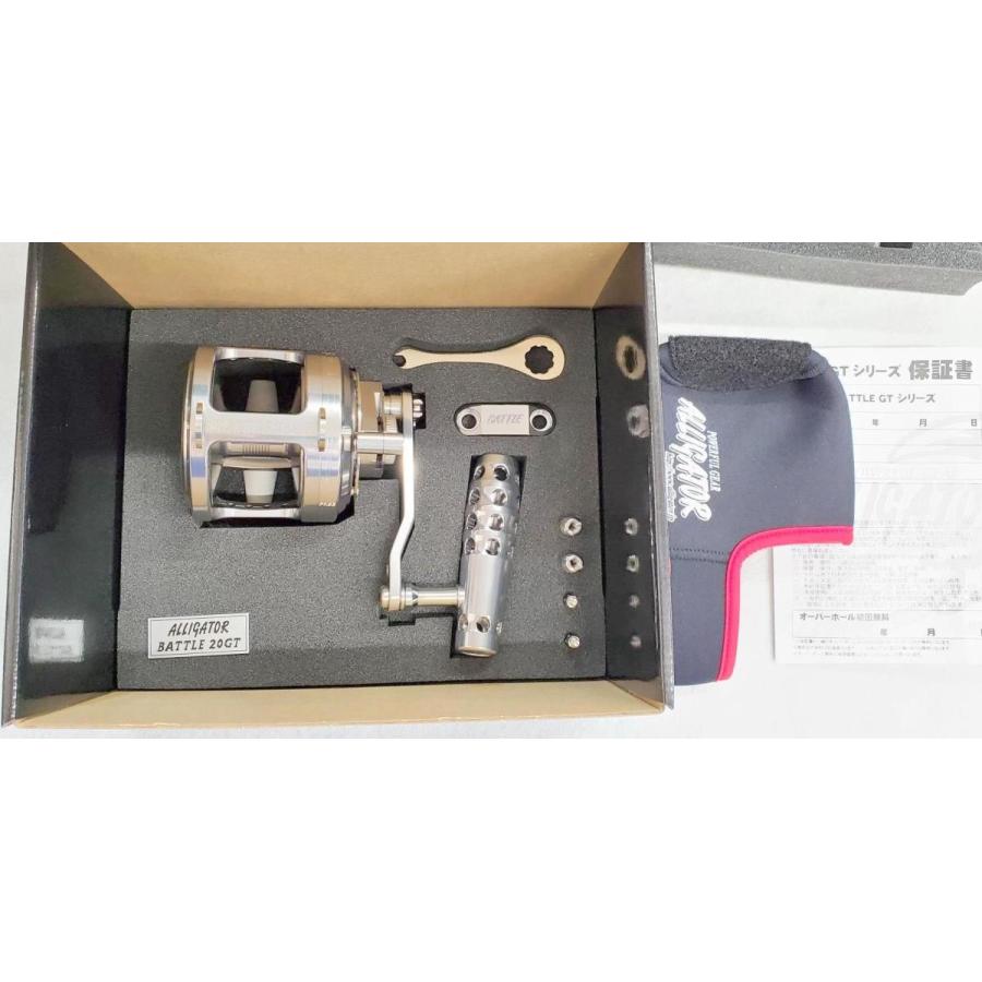バトル20GT シルバー アリゲーター技研 泳がせ リール スタンディング