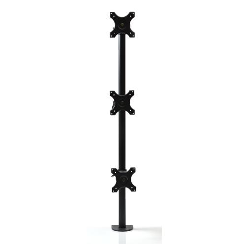 サンコー 縦型3面ロングポールモニターアーム MARM196FB : はるいろ