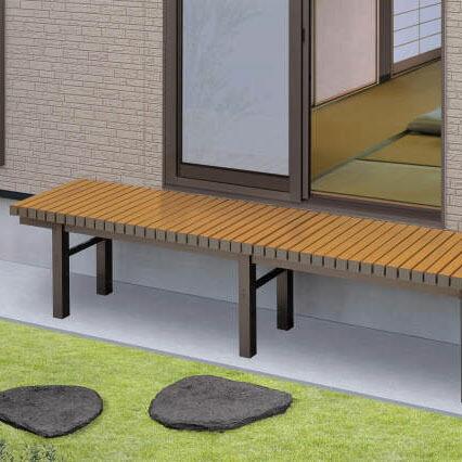 三協アルミ 濡縁 木粉入り樹脂タイプ 1800mm×550mm NEM-6020