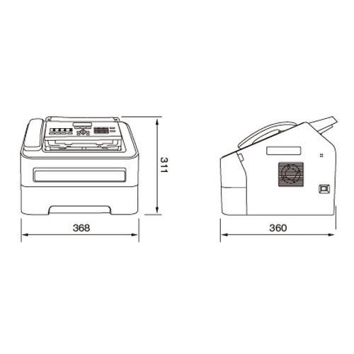 ブラザー工業 brother（ブラザー） A4モノクロレーザーFAX複合機