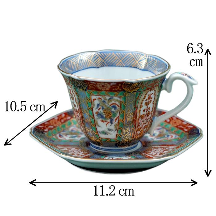 有田焼 復刻古伊万里 錦色絵 デミタスコーヒーカップ＆ソーサー【送料