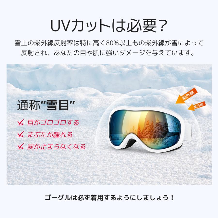 クーポンで2682円】 スキーゴーグル スキー ゴーグル ダブルレンズ