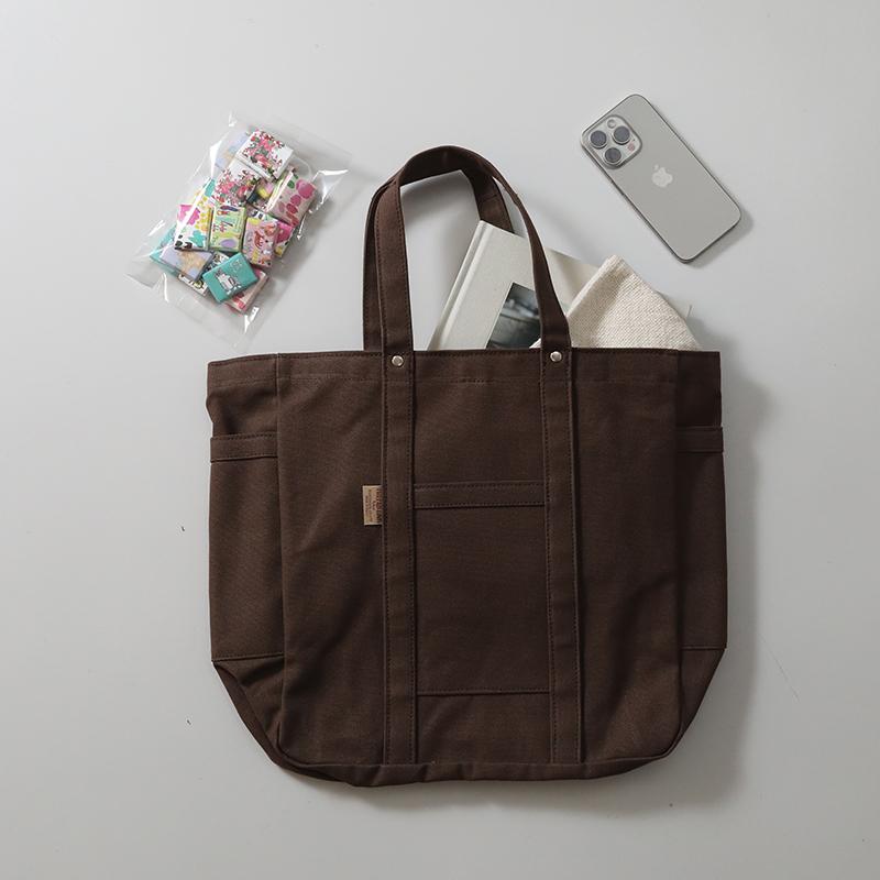 松野屋 THREAD-LINE 8号帆布スクエアトート 全7色 肩掛け A4