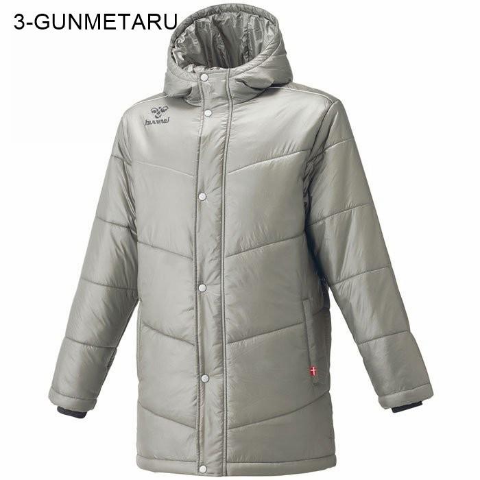 hummel（ヒュンメル） 中綿ハーフコート ベンチコート HAW8080 : くろ