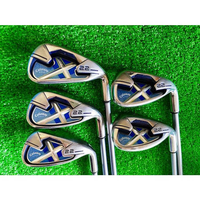 X（キャロウェイゴルフ） ☆激安!!☆ X・22 アイアン 5本セット(7-PW