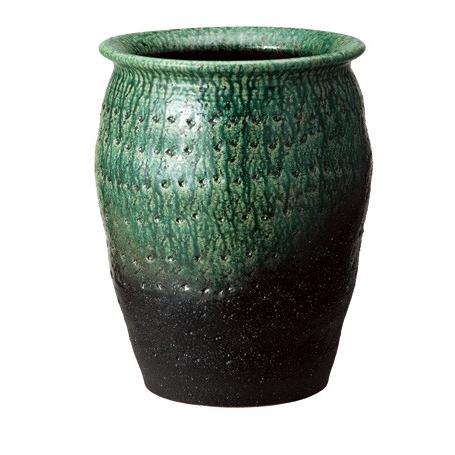 信楽焼 傘たて 緑彩壺型傘立 : 暮屋 くらや - 通販 - Yahoo!ショッピング