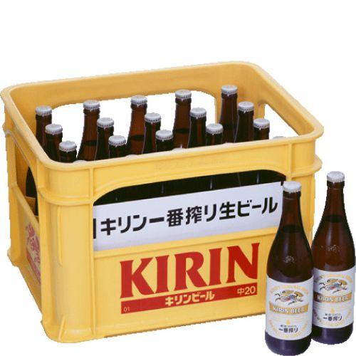 キリン（KIRIN） 一番搾り中瓶500ml20本入［瓶・ケース保証代込][のし