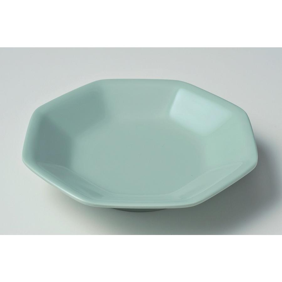 メラミン 青磁 八角皿 (180×H40mm) エンテック/ENTEC[CS-30] 業務用