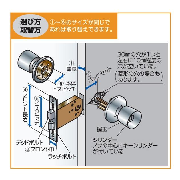 アルファ D36M05-TRW-32D-100-TO（アルファミリオンロック取替錠TA-E用