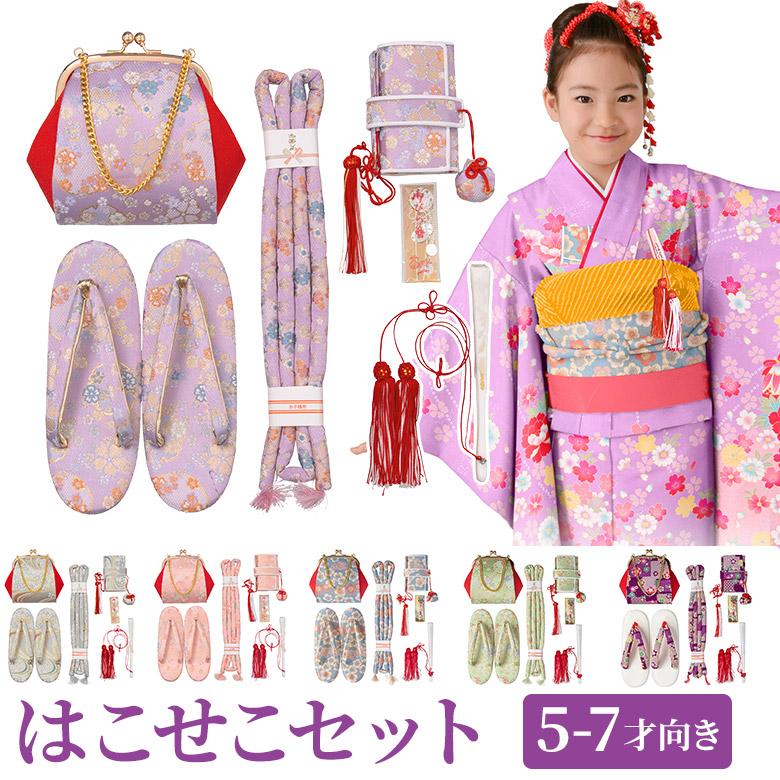 七五三 はこせこセット 7歳 バッグ 草履21cm 箱迫 丸ぐけ 扇子