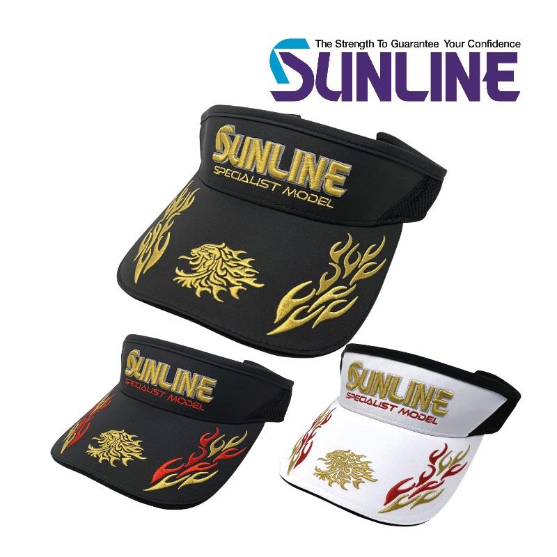 サンライン（SUNLINE） サンバイザー キャップ ブラック ゴールド