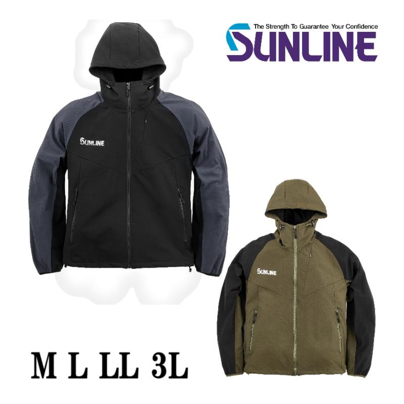 サンライン（SUNLINE） ライトシェルパーカー M L LL 3L ブラック