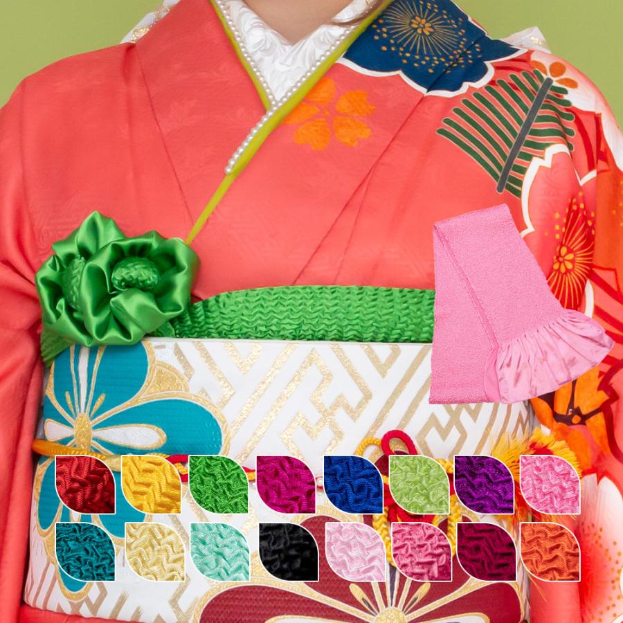 KYOETSU（京越） (ステッチ総絞り帯揚げ 振袖用) メール便{P50