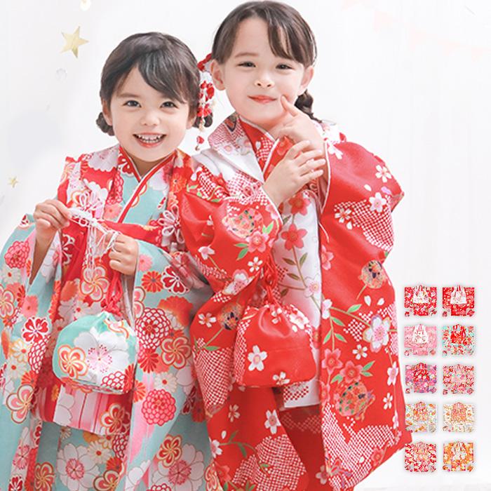 KYOETSU（京越） 七五三 着物 3歳 女の子 ひな祭り 【豪華9点フル