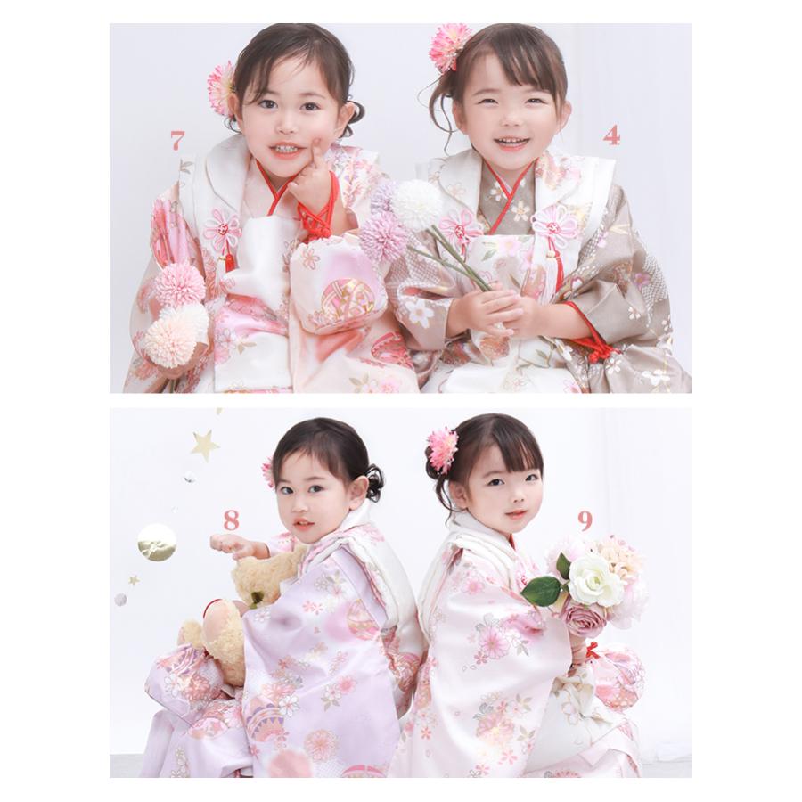 KYOETSU（京越） 七五三 着物 3歳 女の子 【全て揃った豪華9点フル