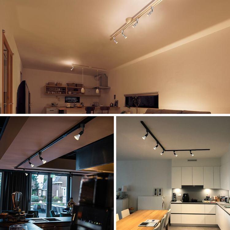 共同照明 【6個セット】ダクトレール スポットライト E11 調光調色 LED